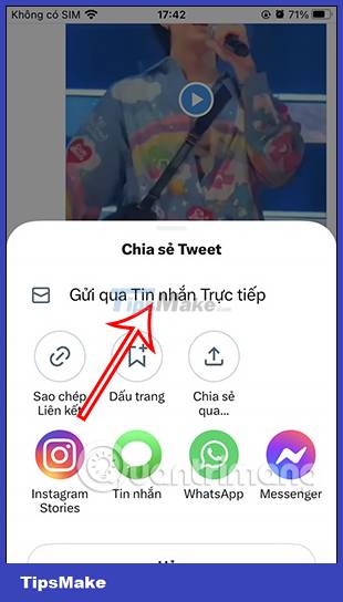How to share tweets on Twitter via message Picture 2