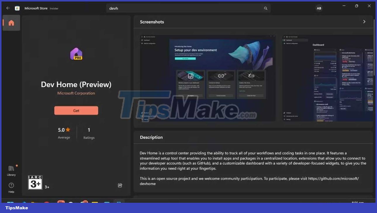 What is Dev Home for Windows 11? Picture 2