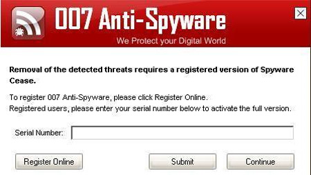 007 Anti-Spyware counterfeit software removal guide Picture 2