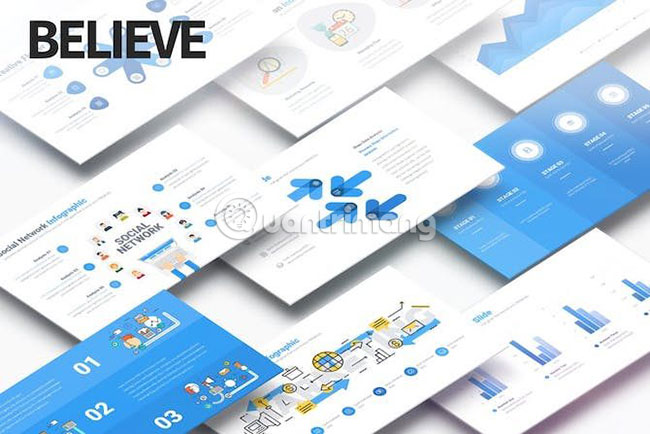 10 awesome PowerPoint templates make the presentation 'shine' Picture 2