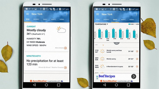 10+ best weather forecast apps for Android Picture 7