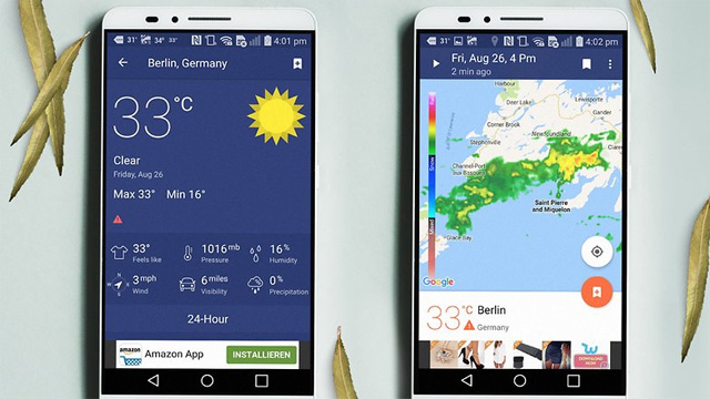10+ best weather forecast apps for Android Picture 9