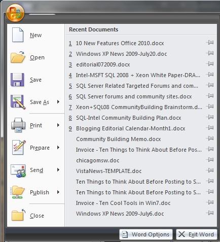 10 highlights of Office 2010 Picture 2