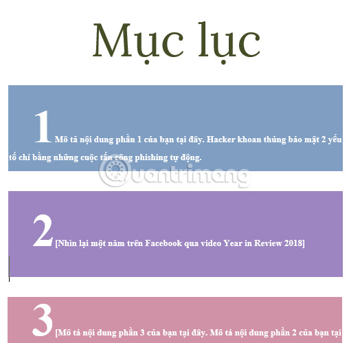 10 impressive table of contents for Microsoft Word Picture 3