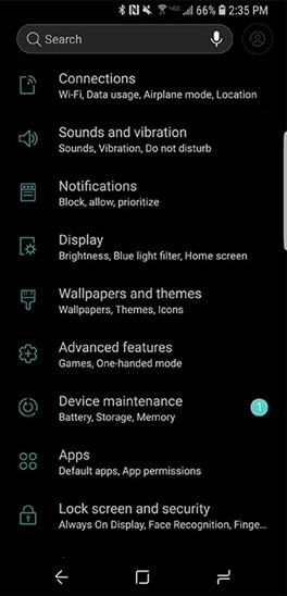 10 sets of dark theme dark colors for Samsung smartphones Picture 14