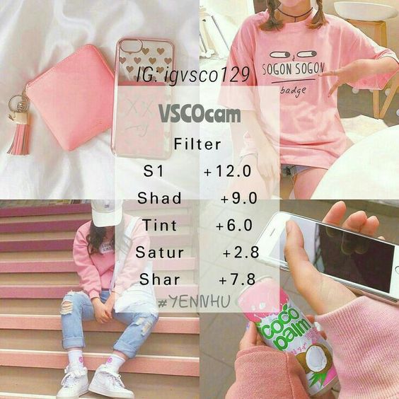 100+ most beautiful VSCO color correction formulas on Pinterest Picture 13