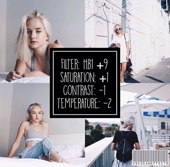 100+ most beautiful VSCO color correction formulas on Pinterest Picture 84