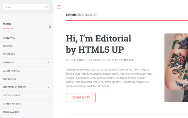 12 stunning HTML5 templates that web designers should not ignore Picture 9