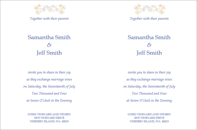 13 beautiful event invitation card templates in Microsoft Word Picture 7