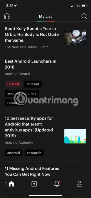 15 popular iPhone applications that support Dark Mode Picture 16