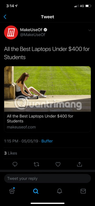 15 popular iPhone applications that support Dark Mode Picture 3