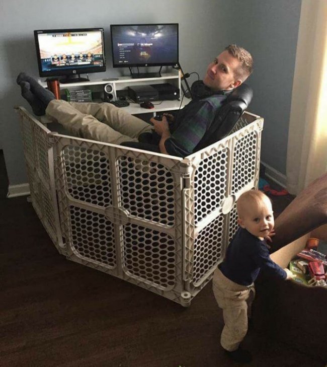 18 funny situations that most young fathers have gone through Picture 10