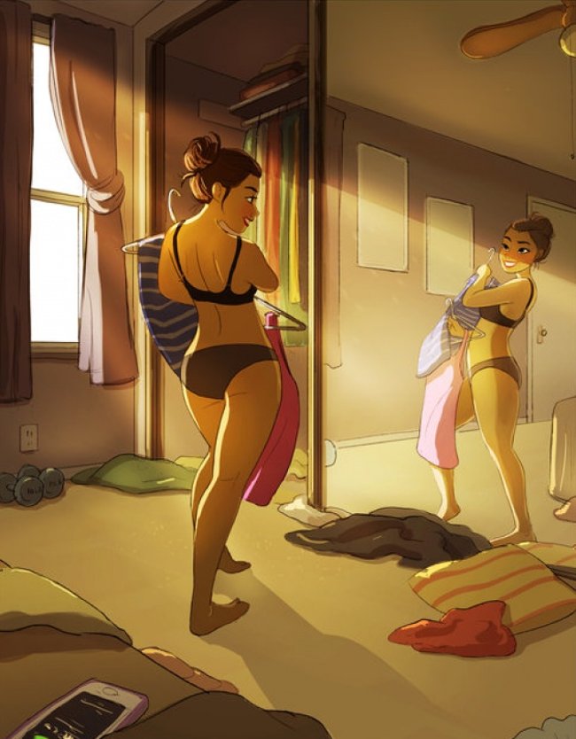 18 images illustrate exactly what happens when a girl lives alone Picture 14