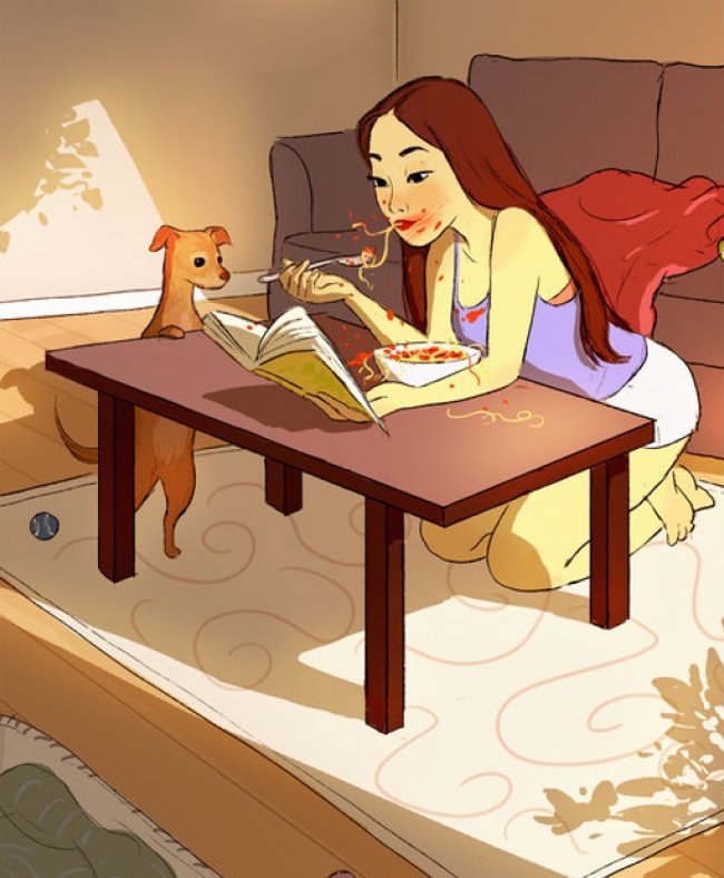 18 images illustrate exactly what happens when a girl lives alone Picture 3