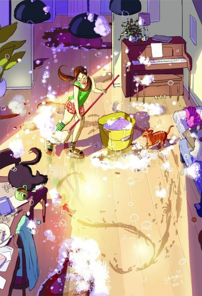 18 images illustrate exactly what happens when a girl lives alone Picture 5