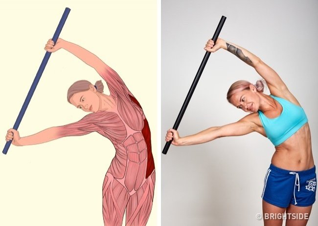18 simple movements help stretch muscles in each position on the body Picture 15