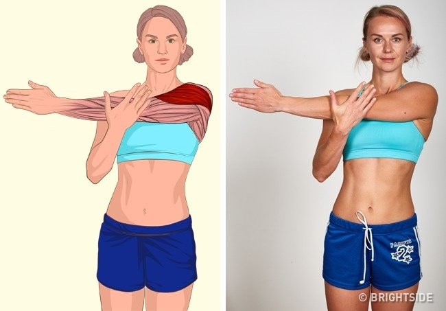 18 simple movements help stretch muscles in each position on the body Picture 9