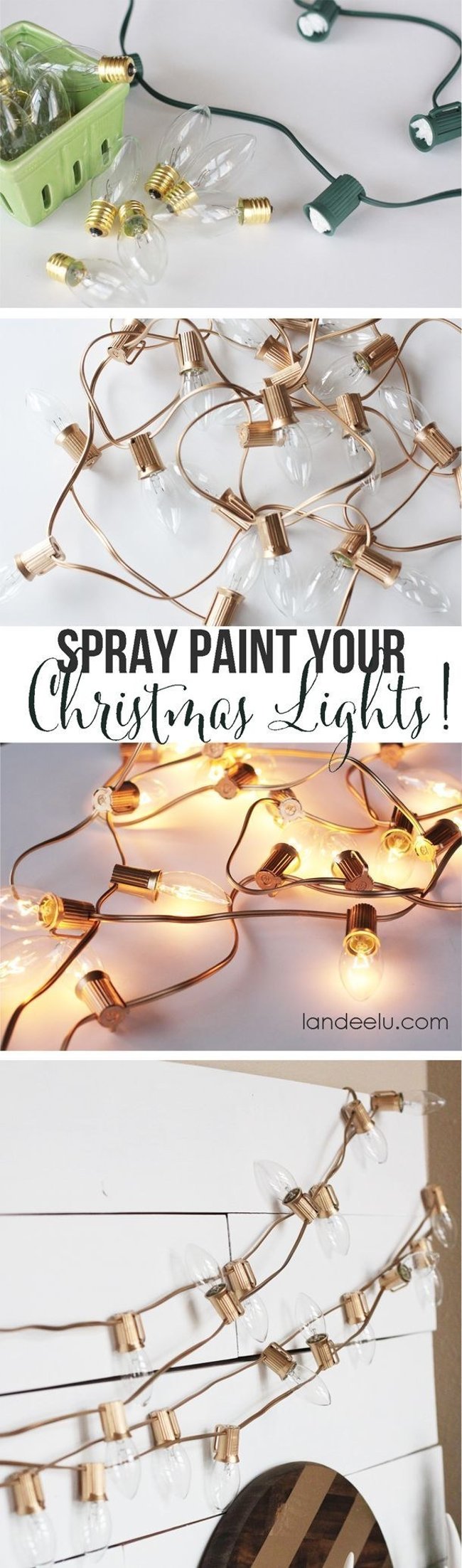19 ideas to decorate warm and creative lights at home at Christmas Picture 18
