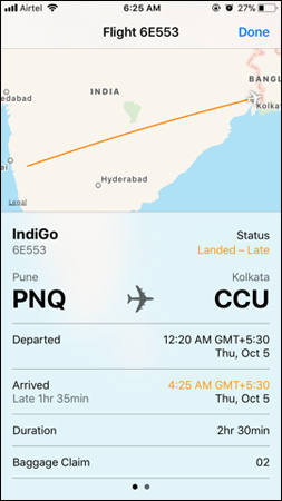 2 quick ways to check flight status on iPhone Picture 2