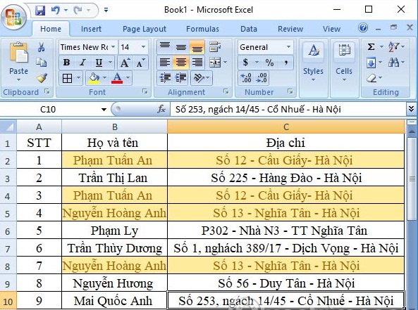 2 ways to delete data, duplicate content in Excel Picture 7