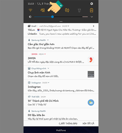 2 ways to turn off the sound when taking photos on Samsung Picture 2