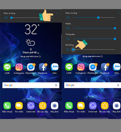 2 ways to turn off the sound when taking photos on Samsung Picture 3