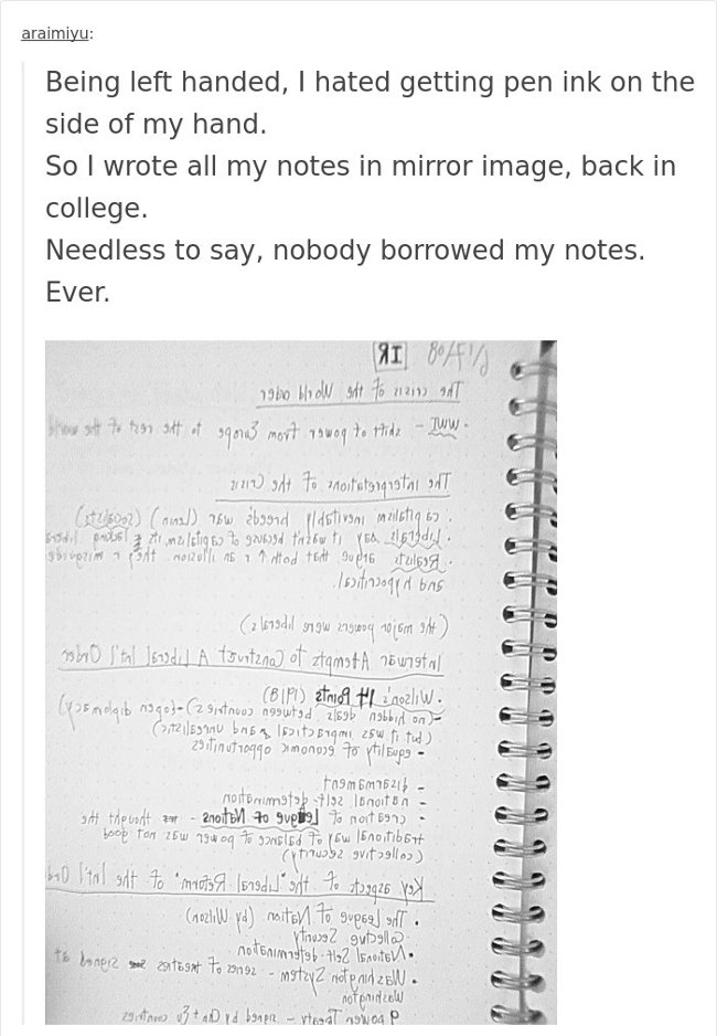 20+ 'bad crying and laughing' situation in life is only left-handed people understand Picture 6