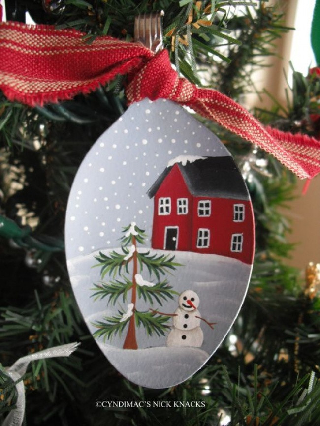 20 ideas for making Christmas decorations from spoons, old socks or excess wool Picture 20
