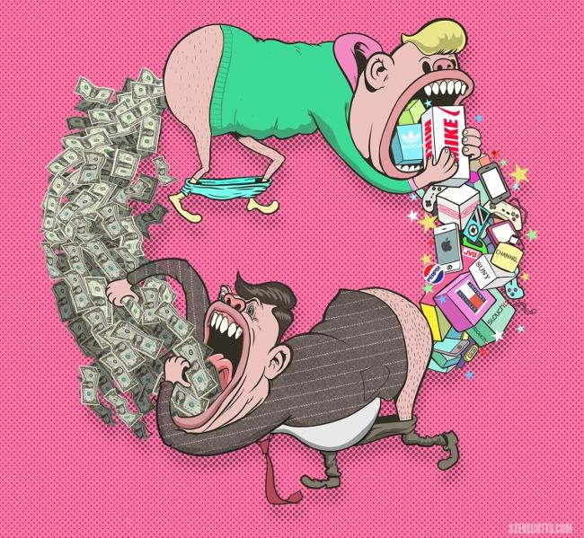 20 meaningful caricatures of the present state of modern society Picture 11