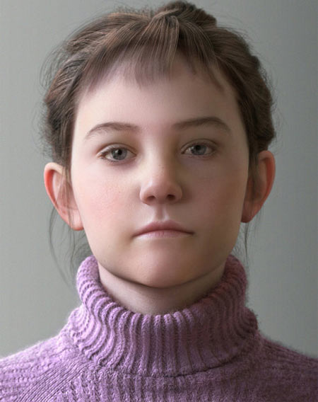 20 truly creative portraits on the computer Picture 11