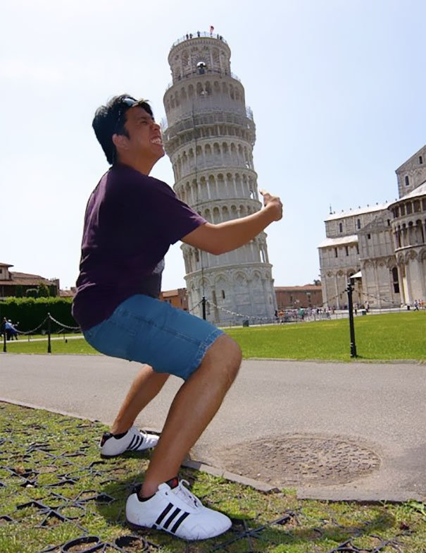 20+ types of imagery taking virtual life with the leaning tower of Pisa Picture 17