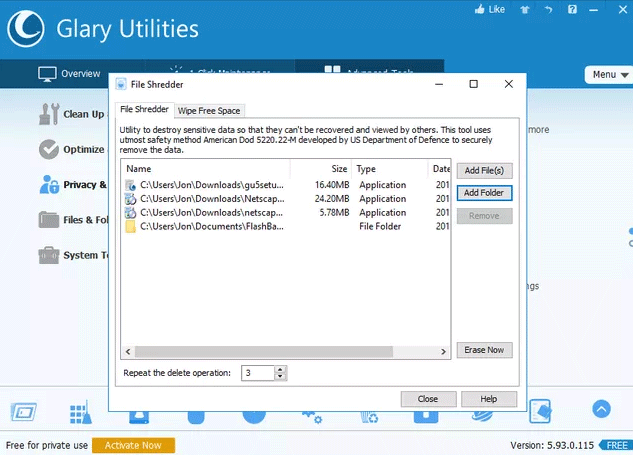 25 Free File Shredder software deletes security data for computers Picture 24
