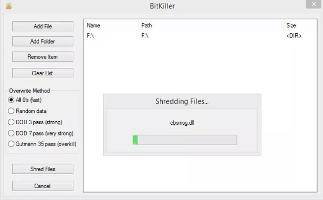 25 Free File Shredder software deletes security data for computers Picture 8