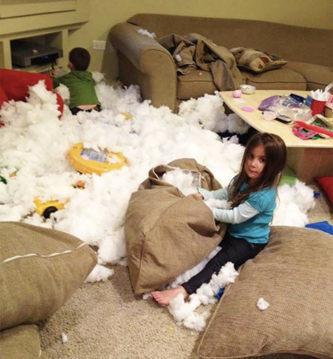 27 funny pictures show that a home with young children is a 'nightmare' Picture 18