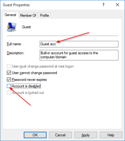 3 simple ways to activate Guest account on Windows 10 Picture 4