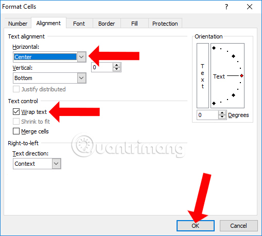 3 ways down the line in Excel, line break, down row in 1 Excel cell Picture 6