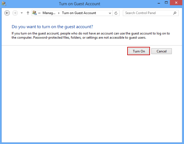3 ways to activate Guest account on Windows 8 / 8.1 Picture 4