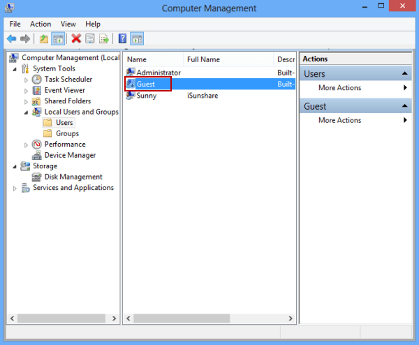 3 ways to activate Guest account on Windows 8 / 8.1 Picture 9