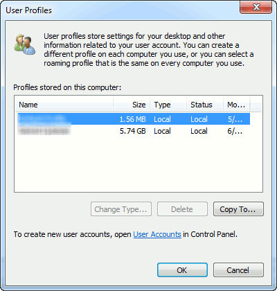 3 ways to Backup Profile in Windows 7 Picture 4