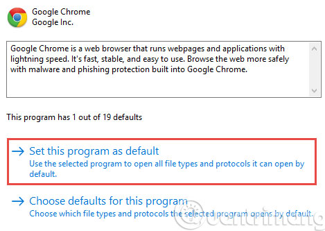 3 ways to change the default browser in Windows 10 Picture 11