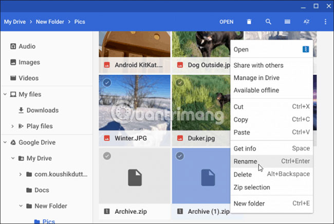 3 ways to compress and decompress files in Chromebook Picture 4