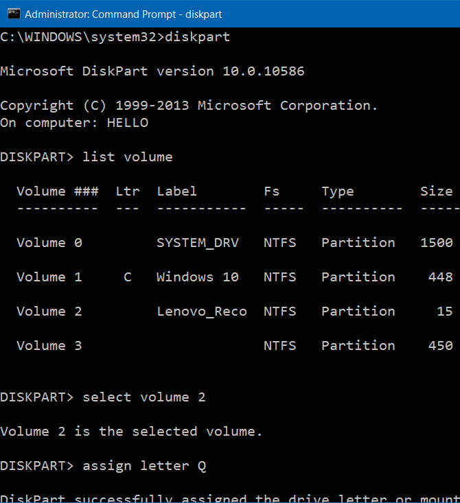 3 ways to hide recovery partition (Recovery) on Windows 10 / 8.1 / 7 Picture 9