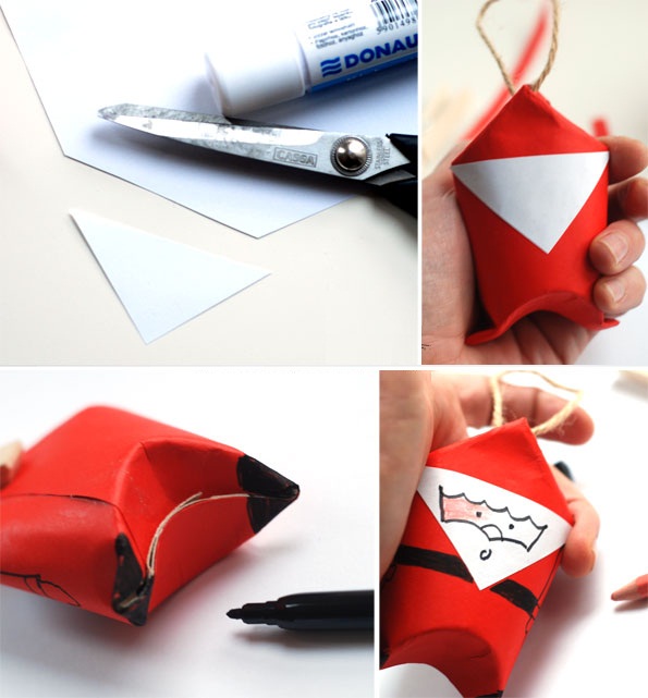 3 ways to make Santa Claus with very simple paper Picture 5
