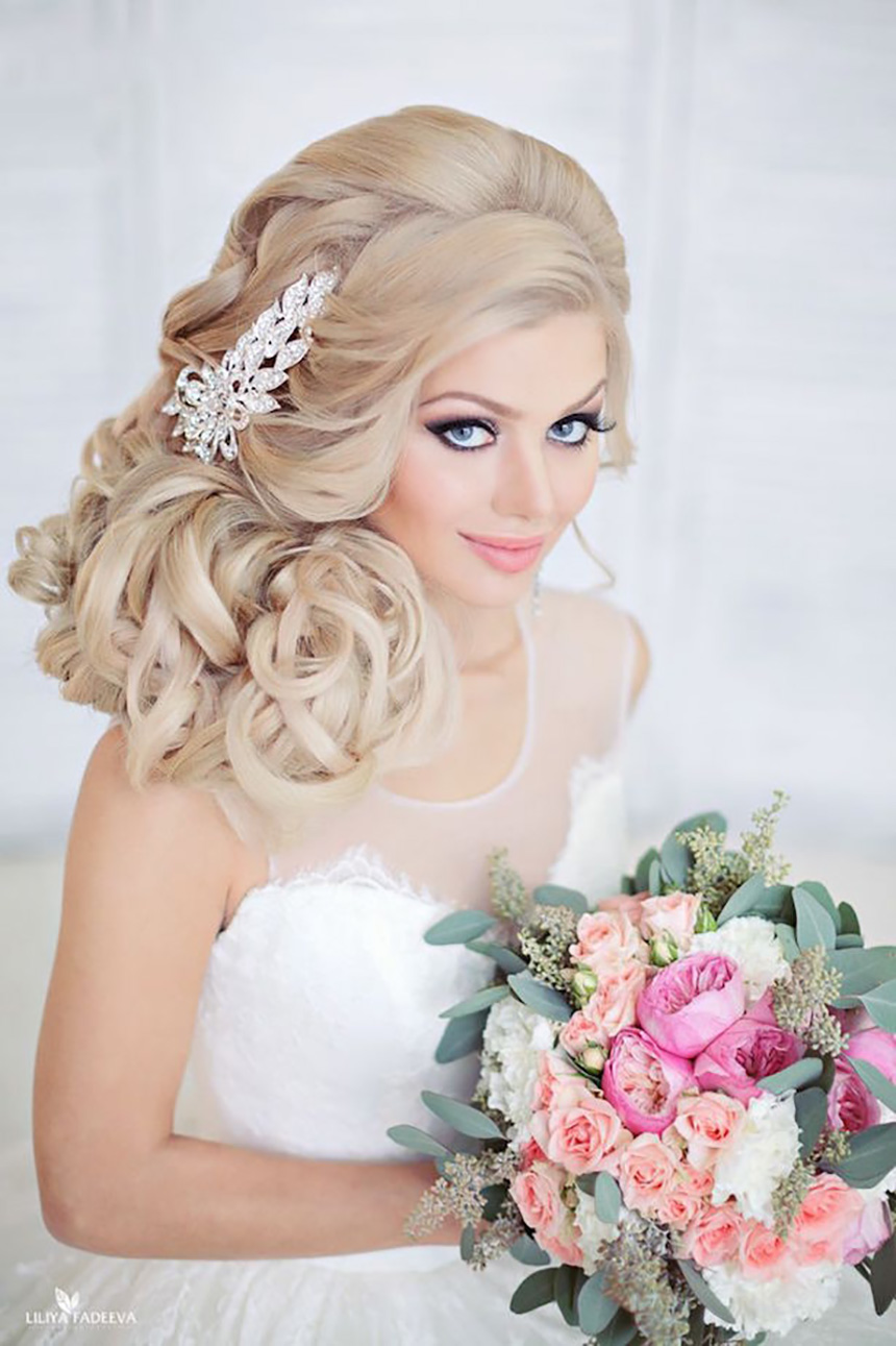 30+ Gorgeous bridal hairstyles on the wedding day 2020 Picture 27