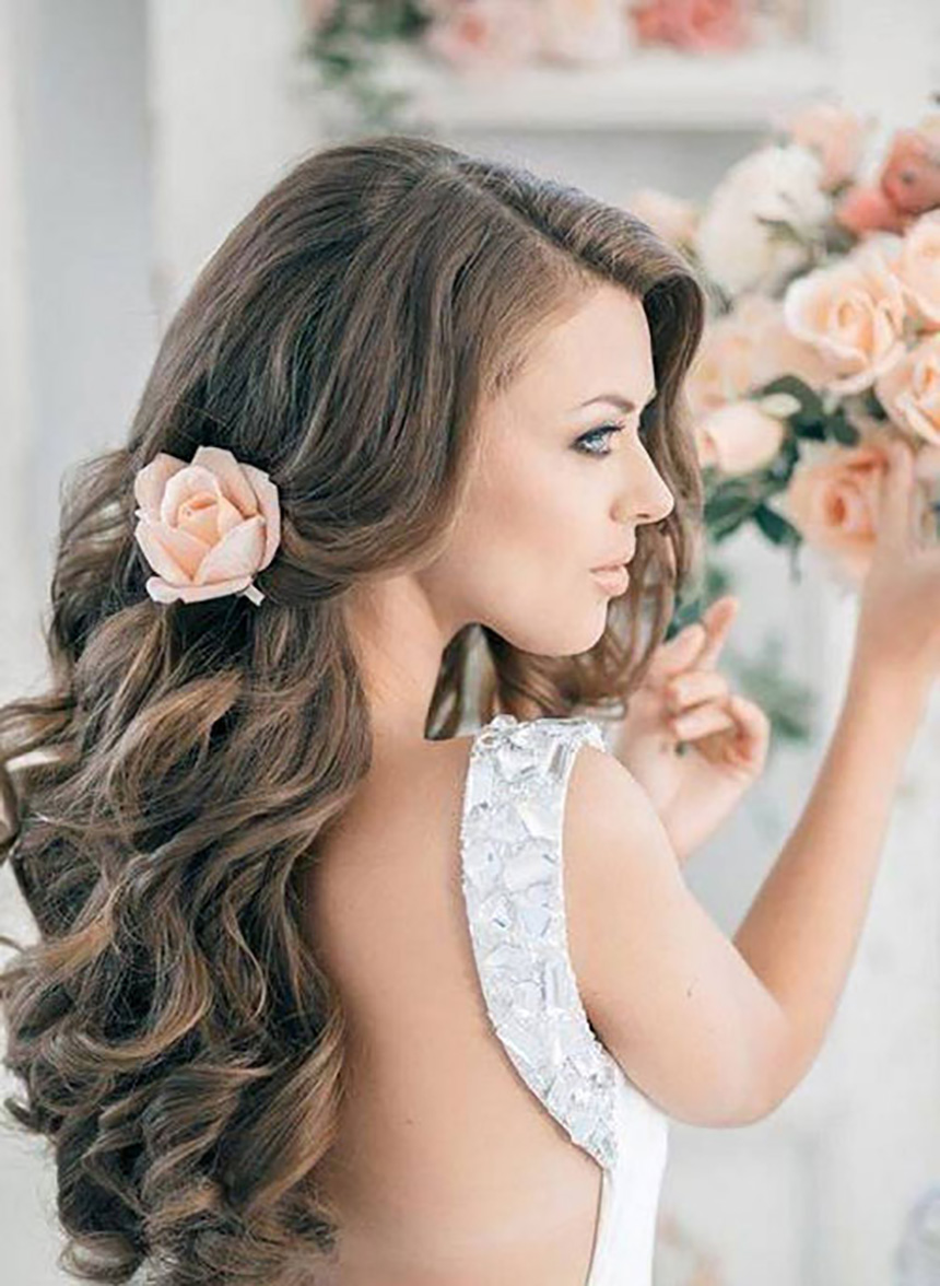 30+ Gorgeous bridal hairstyles on the wedding day 2020 Picture 29