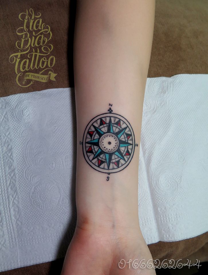 30+ Nice Compass tattoos Picture 26
