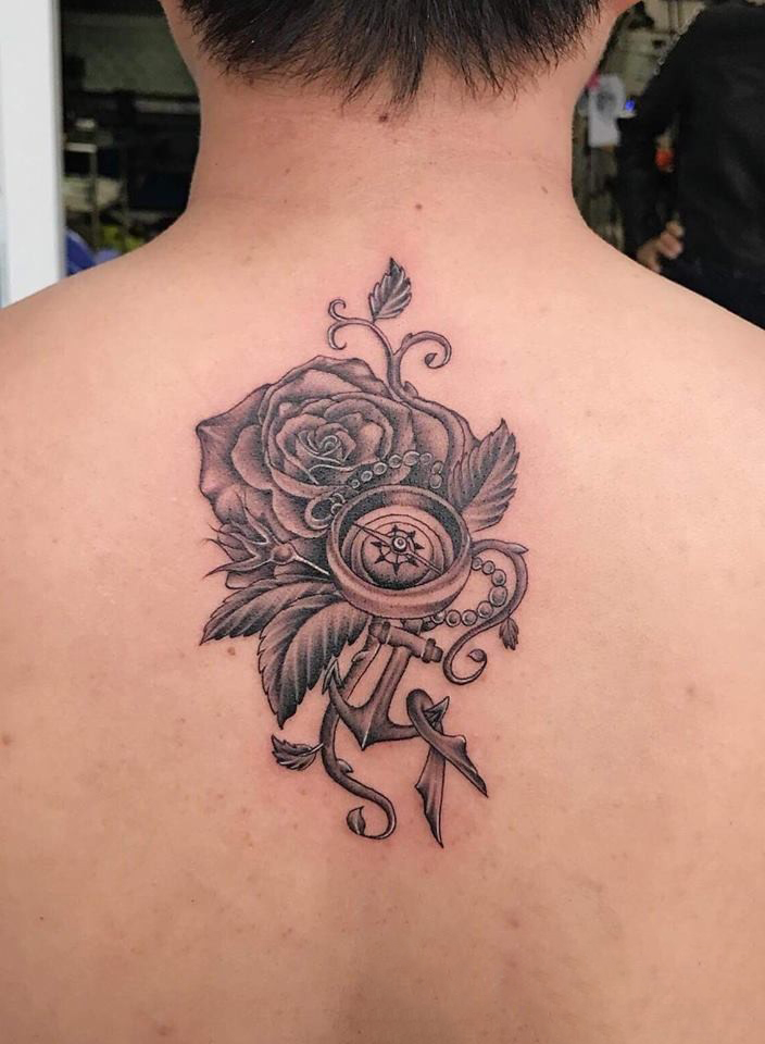 30+ Nice Compass tattoos Picture 31