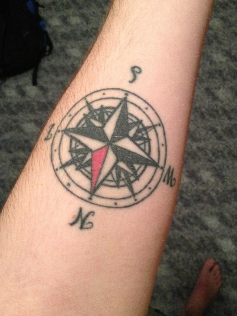 30+ Nice Compass tattoos Picture 7