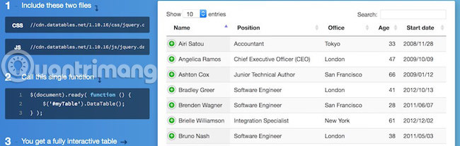 35 tools, scripts and plugins to build HTML Table Picture 19