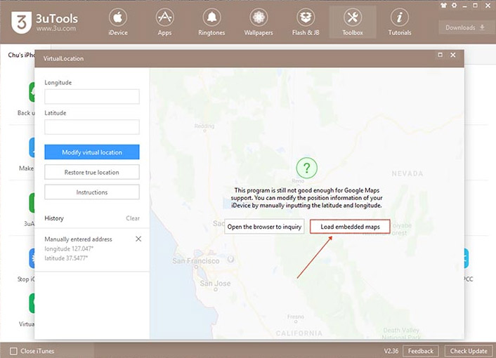 3uTools v2.36 update supports virtual location and ignores cumbersome installation steps Picture 5